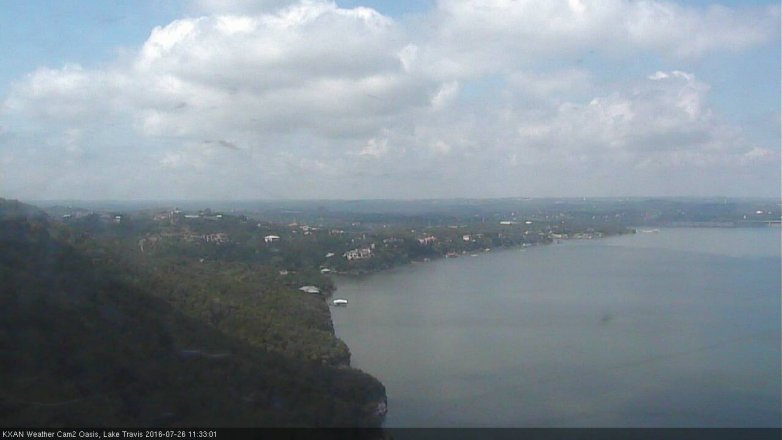 Lake Travis webcam, July 26, 2016 10:40 AM CT