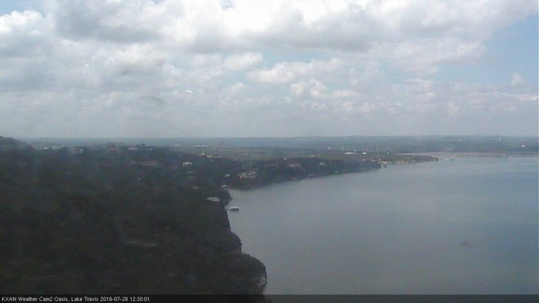 Lake Travis webcam, July 26, 2016 11:40 AM CT