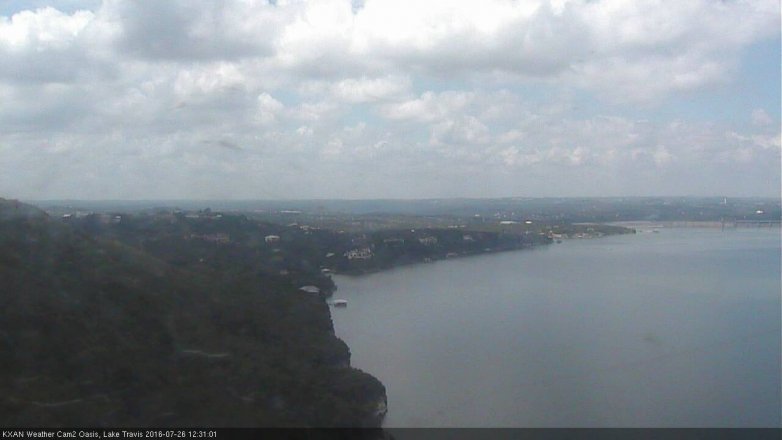 Lake Travis webcam, July 26, 2016 11:50 AM CT