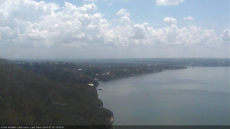 Lake Travis webcam, July 26, 2016 2:25 PM CT