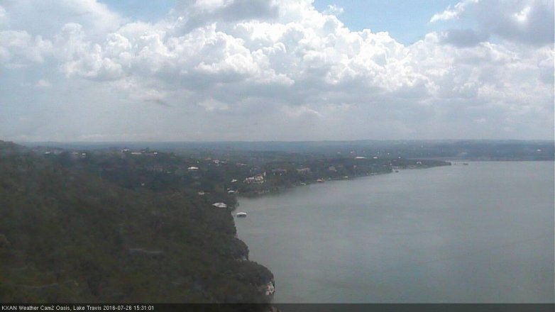 Lake Travis webcam, July 26, 2016 2:35 PM CT