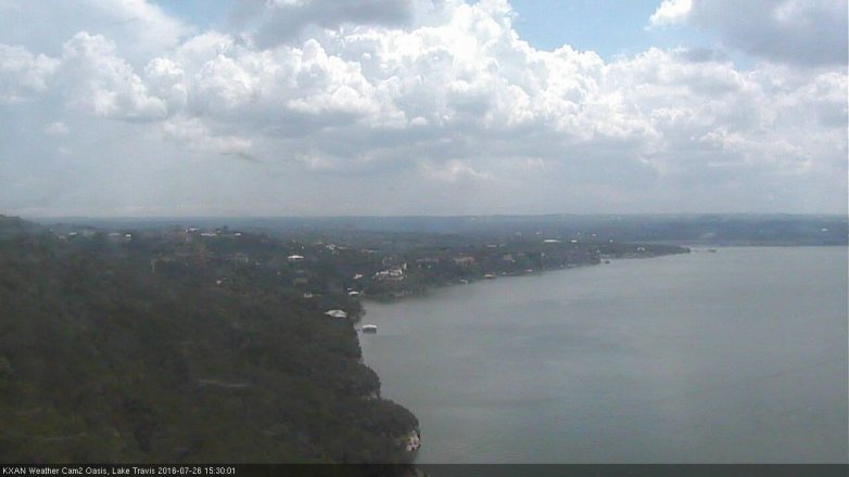 Lake Travis webcam, July 26, 2016 2:45 PM CT