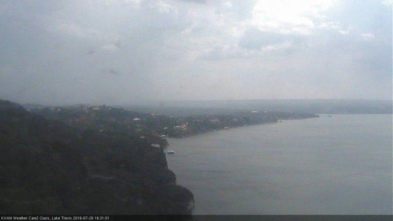 Lake Travis webcam, July 26, 2016 3:50 PM CT