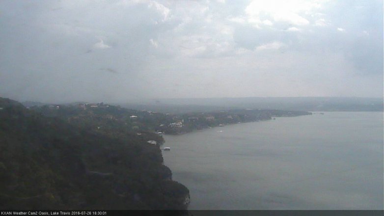 Lake Travis webcam, July 26, 2016 4:00 PM CT