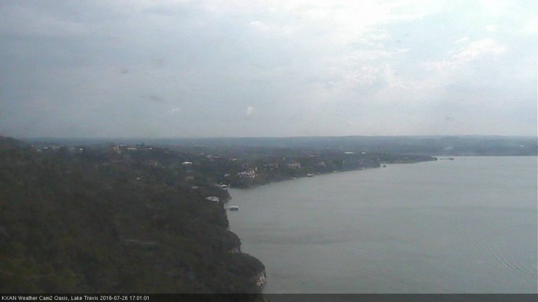 Lake Travis webcam, July 26, 2016 4:20 PM CT