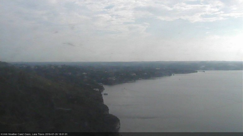 Lake Travis webcam, July 26, 2016 5:15 PM CT