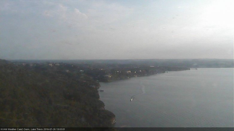 Lake Travis webcam, July 26, 2016 6:35 PM CT