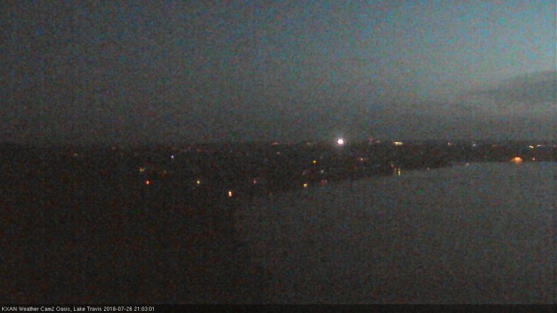 Lake Travis webcam, July 26, 2016 8:10 PM CT