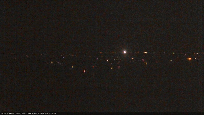 Lake Travis webcam, July 26, 2016 8:35 PM CT