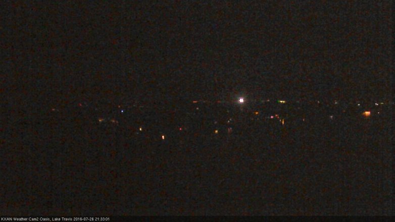 Lake Travis webcam, July 26, 2016 8:40 PM CT