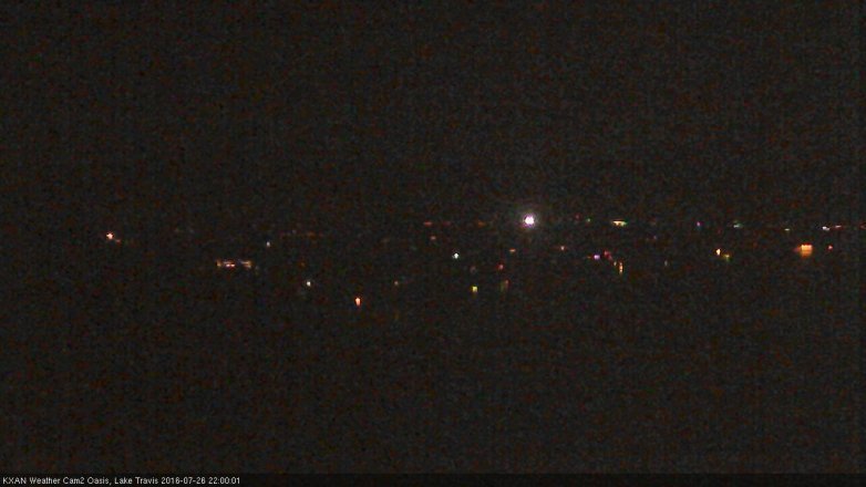 Lake Travis webcam, July 26, 2016 9:10 PM CT