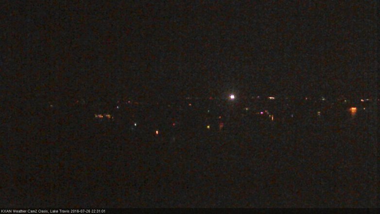 Lake Travis webcam, July 26, 2016 9:35 PM CT