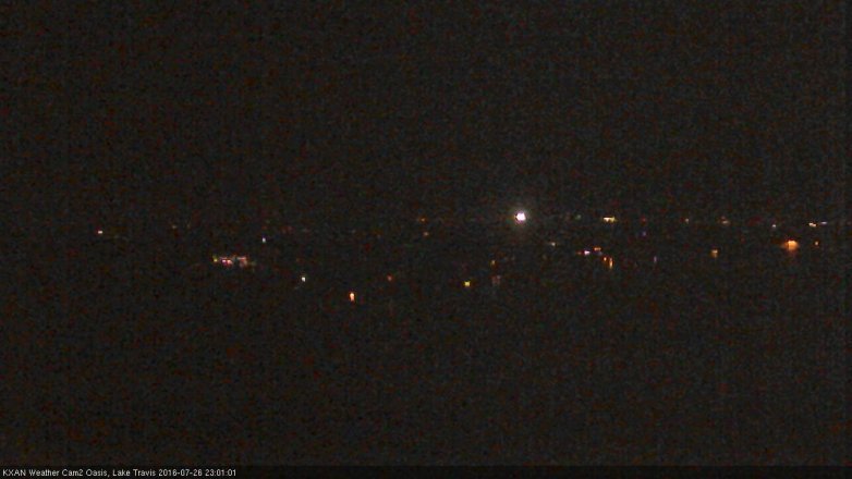 Lake Travis webcam, July 26, 2016 10:20 PM CT