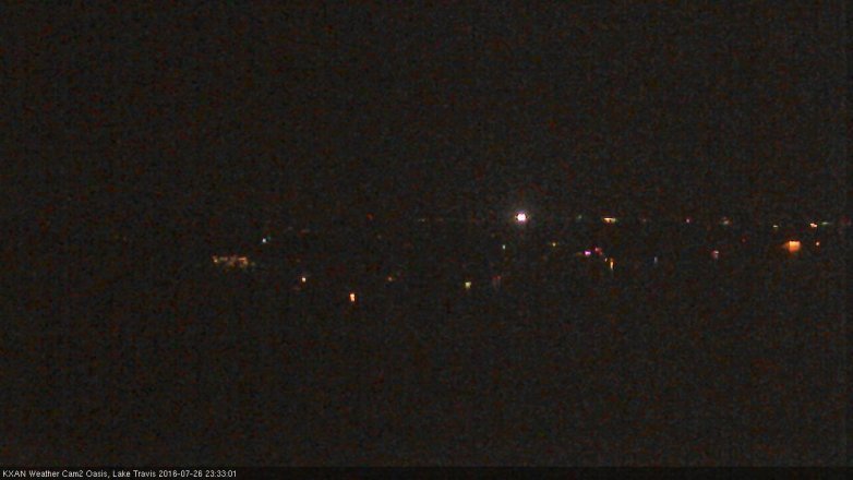 Lake Travis webcam, July 26, 2016 10:55 PM CT