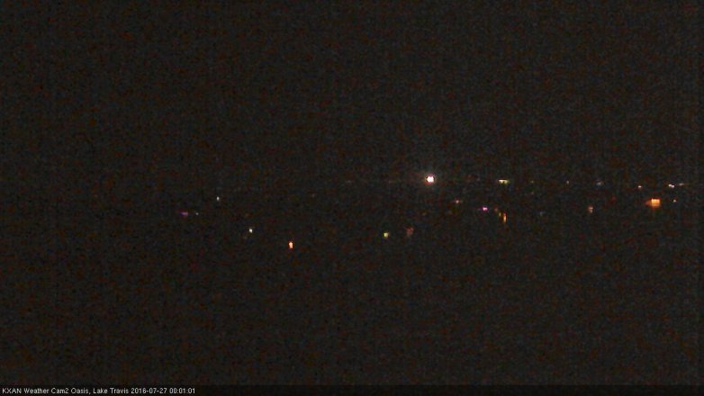 Lake Travis webcam, July 26, 2016 11:15 PM CT