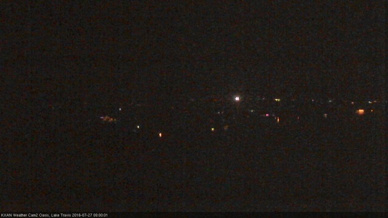 Lake Travis webcam, July 26, 2016 11:20 PM CT