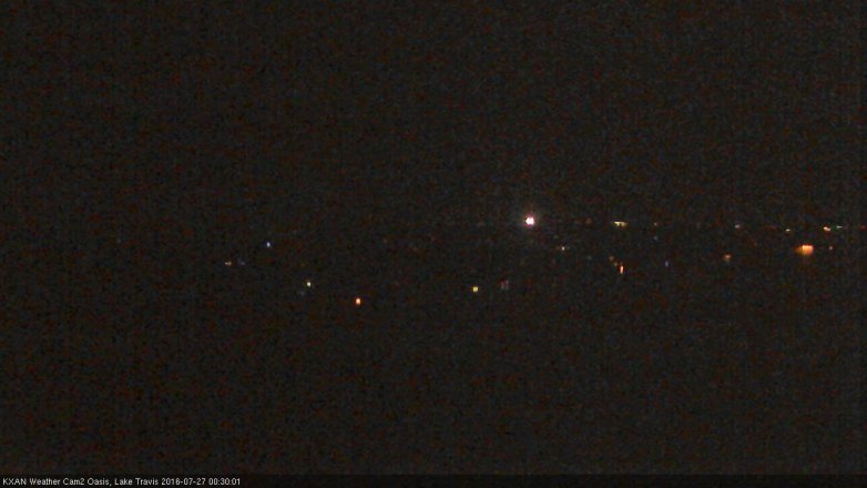 Lake Travis webcam, July 26, 2016 11:55 PM CT