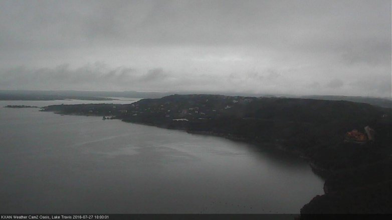 Lake Travis webcam, July 27, 2016 9:30 AM CT