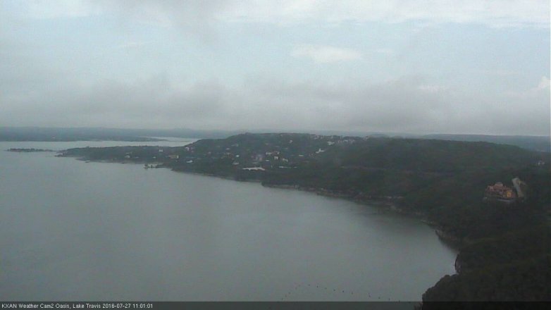 Lake Travis webcam, July 27, 2016 10:30 AM CT