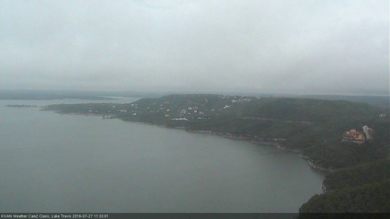 Lake Travis webcam, July 27, 2016 10:45 AM CT