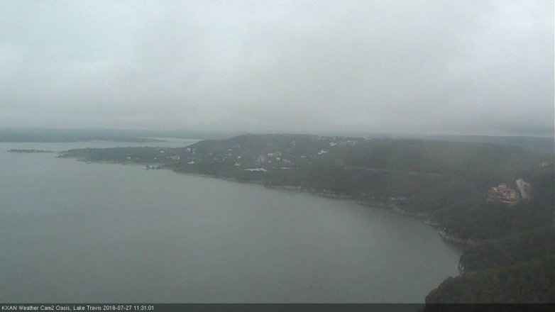 Lake Travis webcam, July 27, 2016 10:55 AM CT