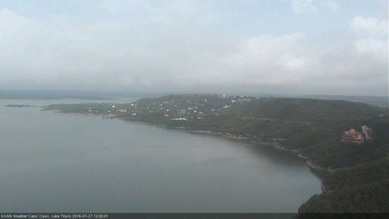 Lake Travis webcam, July 27, 2016 11:10 AM CT