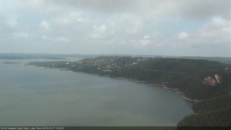 Lake Travis webcam, July 27, 2016 12:15 PM CT