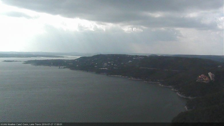 Lake Travis webcam, July 27, 2016 4:20 PM CT