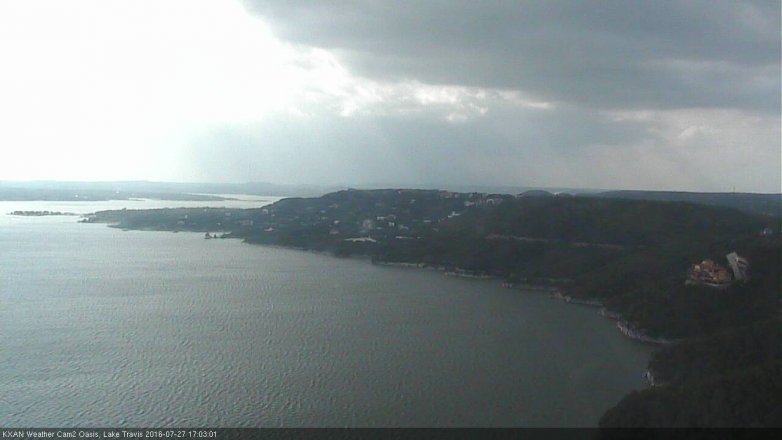 Lake Travis webcam, July 27, 2016 4:30 PM CT