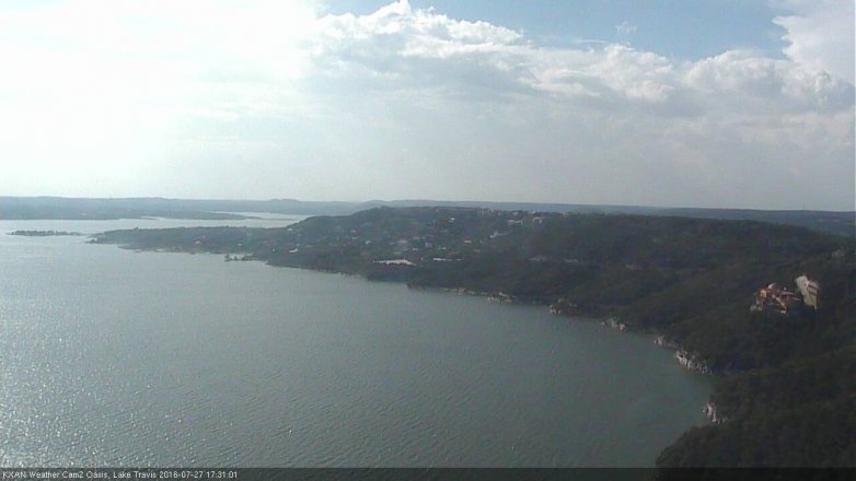 Lake Travis webcam, July 27, 2016 4:45 PM CT