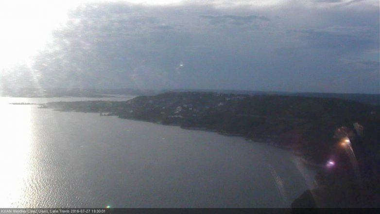 Lake Travis webcam, July 27, 2016 7:00 PM CT