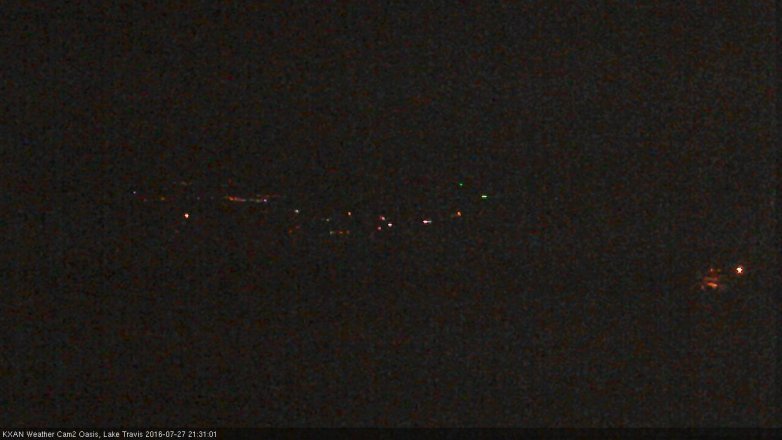 Lake Travis webcam, July 27, 2016 8:40 PM CT