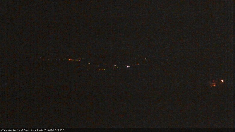 Lake Travis webcam, July 27, 2016 10:05 PM CT