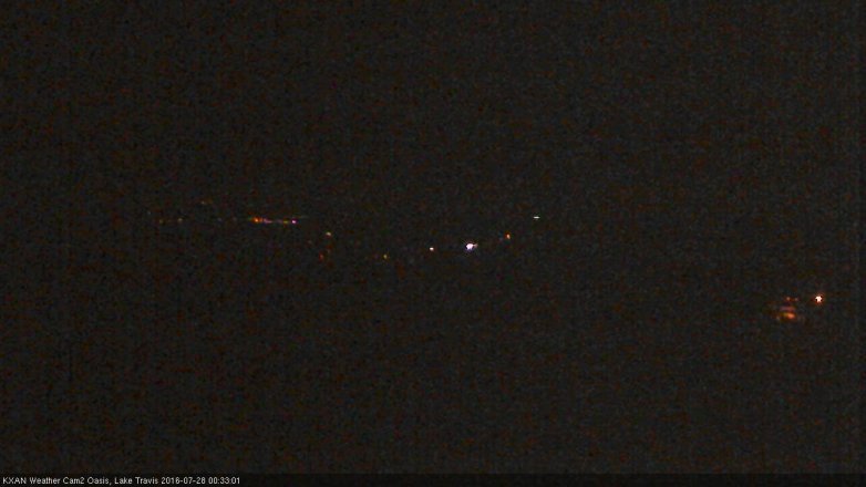 Lake Travis webcam, July 27, 2016 11:45 PM CT