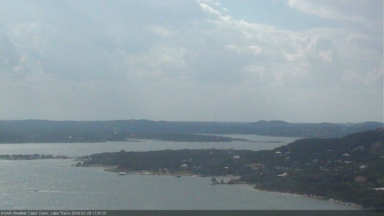 Lake Travis webcam, July 28, 2016 4:20 PM CT