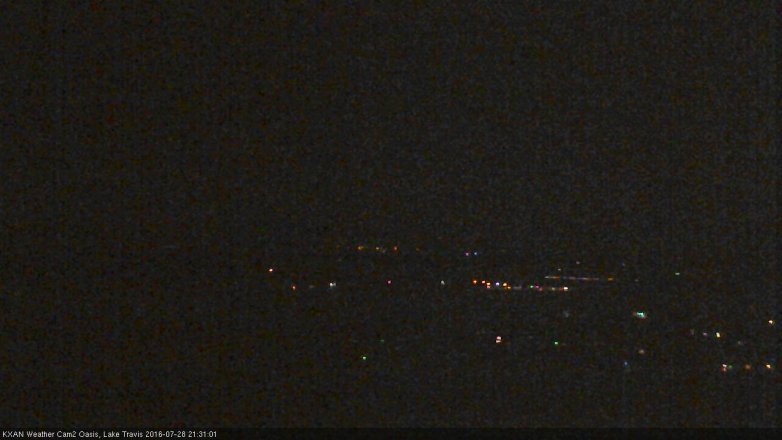 Lake Travis webcam, July 28, 2016 8:45 PM CT
