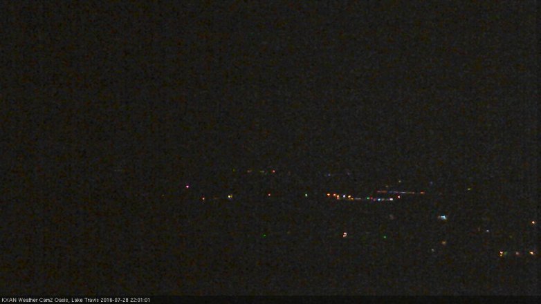 Lake Travis webcam, July 28, 2016 9:15 PM CT