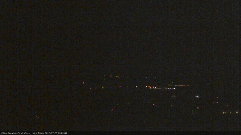 Lake Travis webcam, July 28, 2016 10:25 PM CT