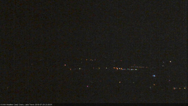 Lake Travis webcam, July 28, 2016 10:55 PM CT