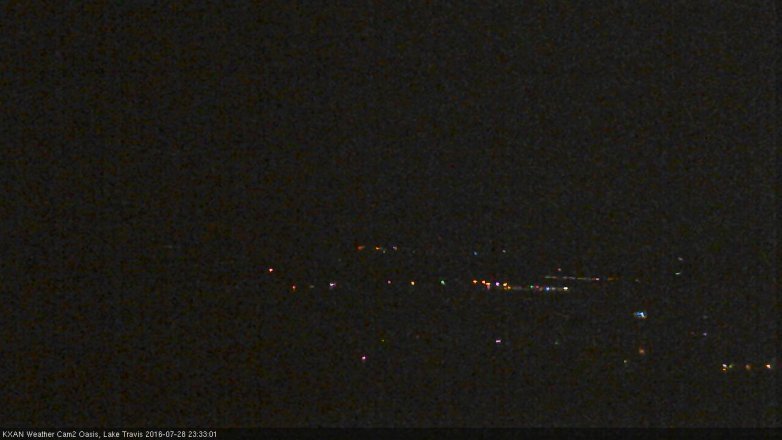 Lake Travis webcam, July 28, 2016 11:05 PM CT