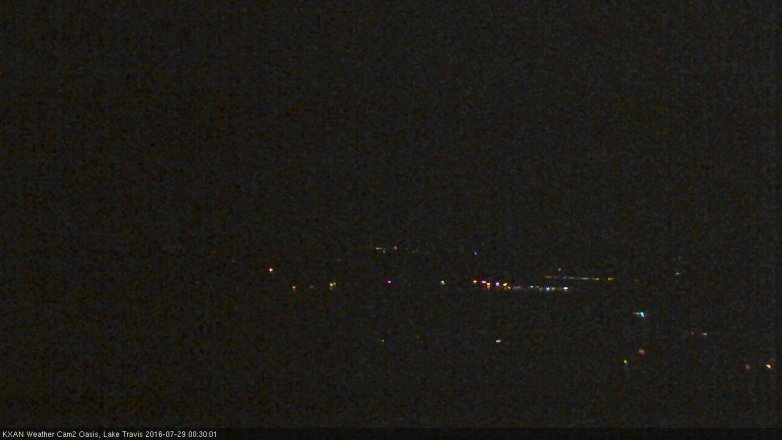 Lake Travis webcam, July 28, 2016 11:45 PM CT