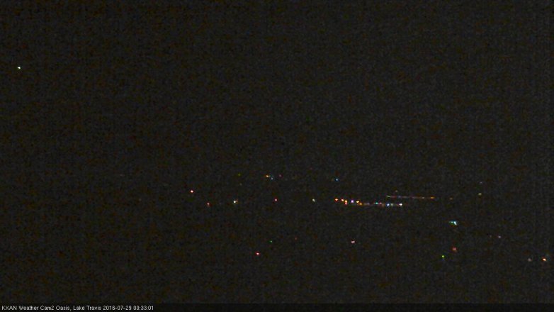 Lake Travis webcam, July 28, 2016 11:50 PM CT