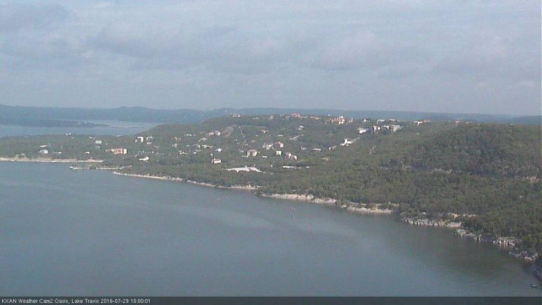 Lake Travis webcam, July 29, 2016 9:25 AM CT