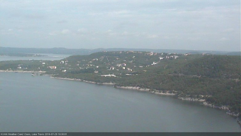Lake Travis webcam, July 29, 2016 9:35 AM CT