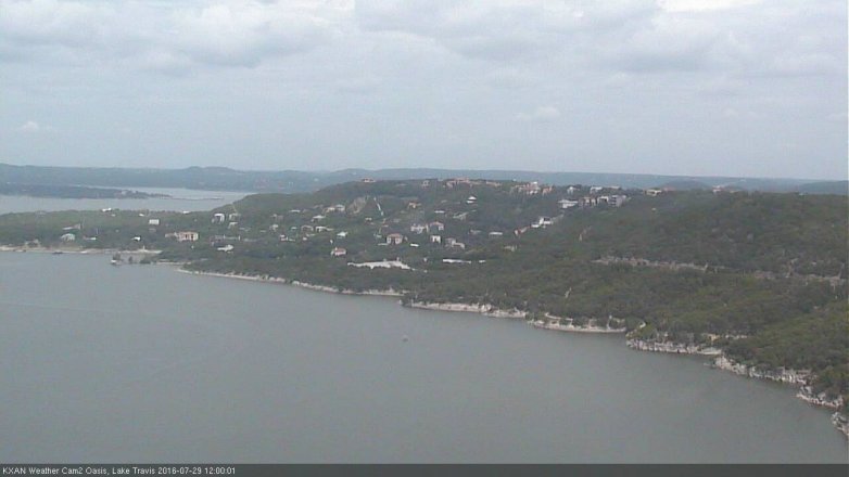 Lake Travis webcam, July 29, 2016 11:05 AM CT