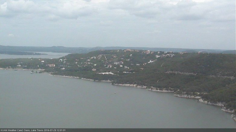 Lake Travis webcam, July 29, 2016 11:20 AM CT
