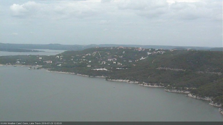 Lake Travis webcam, July 29, 2016 11:25 AM CT
