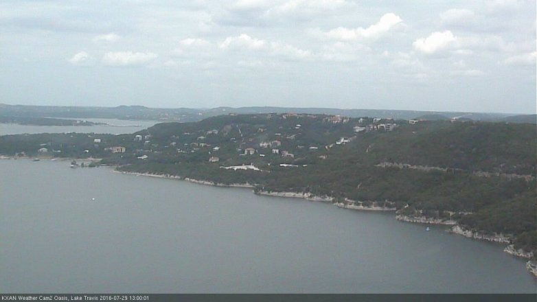 Lake Travis webcam, July 29, 2016 12:20 PM CT