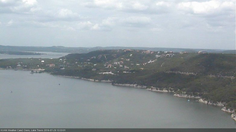 Lake Travis webcam, July 29, 2016 1:05 PM CT