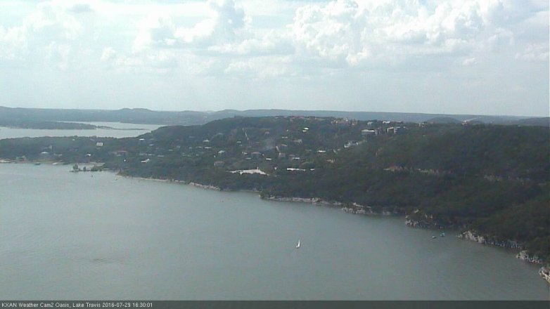 Lake Travis webcam, July 29, 2016 3:50 PM CT